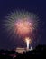 Fireworks over Washington DC on July 4th