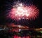 Fireworks in port of Lampedusa