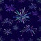 Fireworks seamless pattern