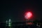 The fireworks show in tokyo