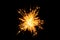 Fireworks, sparks, isolates on black background