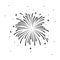 Fireworks Vector Template Design Illustration