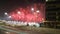 Fireworks at Yas Marina Circuit Red dots and smoke