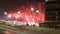 Fireworks at Yas Marina Circuit Red and White coloured