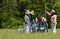 Firing a cannon at a War of 1812 re-enactment