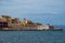 Firkas Fortress at harbor of the Old Town of Chania Crete, Greece. Revellino castle, at seaside