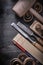 Firmer chisels planer wood shavings pencil wooden