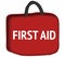 First Aid Bag. Vector isolated illustration. Paramedic equipment.
