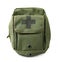 First aid bag on white. Camping equipment