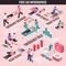 First Aid Isometric Infographics