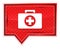 First aid kit icon misty rose pink banner button