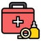 First aid kit icon, Supermarket and Shopping mall related vector