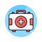 The first aid kit icon typically represents a collection of supplies and equipment used to provide medical assistance