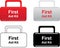 First aid kit icons