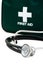 First aid kit and stethoscope
