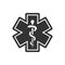 First aid, medical emergency vector symbol