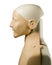 First aid medical mannequin dummy side view