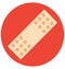 first aid plaster, band aid, Isolated Vector icon that can be easily modified or edit