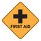 First aid traffic sign