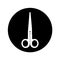 First aids scissors icon