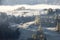 The first autumn frosts on the slopes of Seiser Alm plateau highlands. South Tyrol, Italy