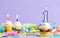 First birthday celebration theme with cupcake candle