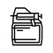 first coat primer line icon vector illustration