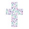 First communion cross floral decoration