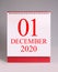 The first day of december 2020