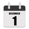 The first day of Month. December 1.