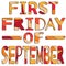 First Friday Of September