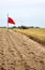 The first furrow in the field after harvest