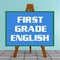 First Grade English concept