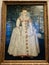 First known portrait of Princess Elizabeth Stuart at the Queen`s House museum in Greenwich London England