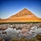 First Light on Buachaille Etive Mor