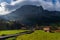 First lights in the valley of Atxondo, Basque Country