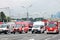 First Moscow Parade of City Transport. Emergency and fire cars