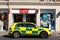 First Responder NHS Emergency Medical Ambulance Or Vehicle Parked On A High Street