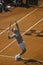 First serve posture of Juan Martin Del Potro