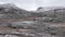 First snow in autumn on Sognefjellet mountain pass in Norway