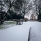 First snow, England Burton on Trent, Park Staphenhill