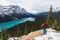 First snow Morning in Banff National Park Alberta Canada Snow-covered winter landscape in a winter atmosphere. Beautiful nature