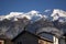 The first snow on Mount Serva, symbol of the city of Belluno