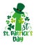 First St. Patrick\\\'s Day - Leprechaun hat, with clover leaves