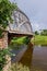 First Steel Arch Bridge in Russia. Borovichi, Novgorod region