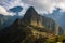 First sunlight on Machu Picchu, Peru