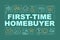 First-time homebuyer word concepts banner