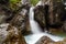 First waterfall on Kyngyrga River. Arshan. Russia