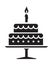 First year anniversary wedding cake
