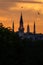 Firuz Aga mosque sunset in Istanbul, Turkey